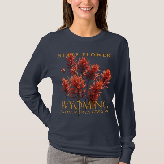 Wyoming Territory Flower The Desert Paintbrush T-shirt (Voorkant)