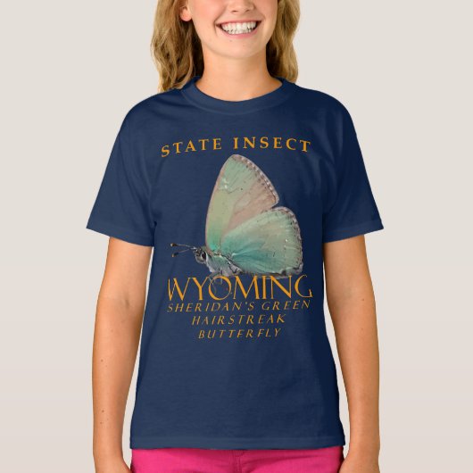 Wyoming Territory Insect Sheridans Butterfly T-shirt (Voorkant)