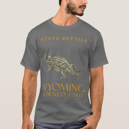 Wyoming Territory Reptile De gehoornde pad T-shirt