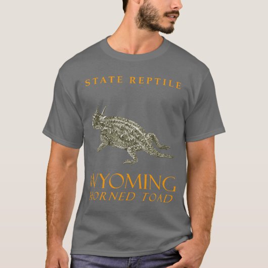 Wyoming Territory Reptile De gehoornde pad T-shirt (Voorkant)