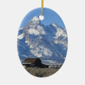 Wyoming Tetons-kerstversiering Keramisch Ornament (Voorkant)