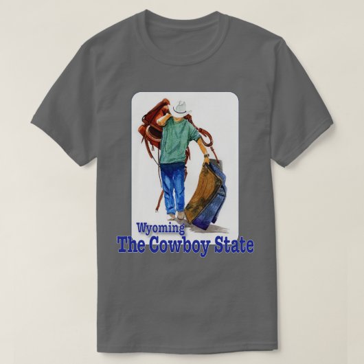 Wyoming The Cowboy State 1 T-shirt (Design voorkant)