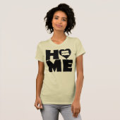 Wyoming Thuis Hart Staat T-Shirts (Voorkant volledig)