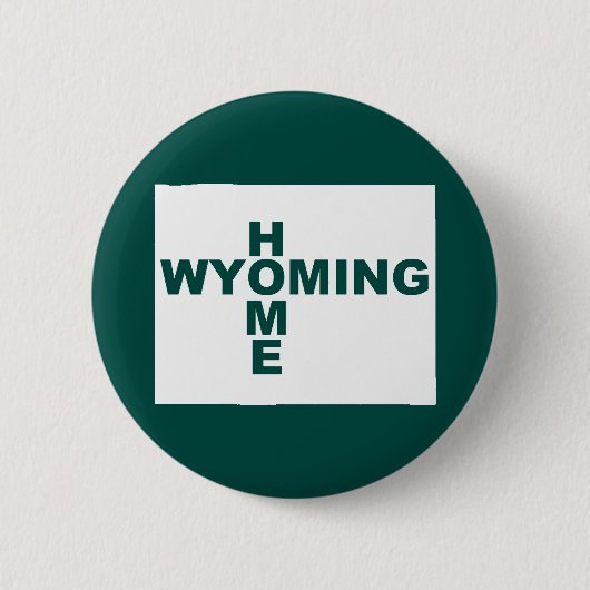 Wyoming Thuis Weg Van Staat Knop Badge Speld Ronde Button 5,7 Cm (Voorkant)