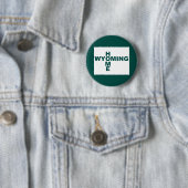 Wyoming Thuis Weg Van Staat Knop Badge Speld Ronde Button 5,7 Cm (In situ)