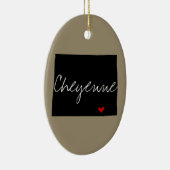 Wyoming Town Keramisch Ornament (Rechts)