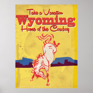  Wyoming Travel Poster