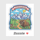 Wyoming Travel Sticker (Vel)