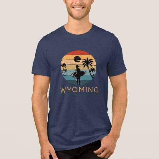 Wyoming: Tropische Oase Tri-Blend Shirt (Voorkant)