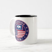 Wyoming Tweekleurige Koffiemok (Voorkant links)