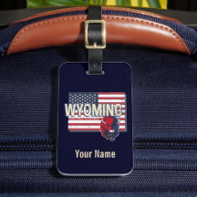 Wyoming United States Retro State Map  Verenigde S