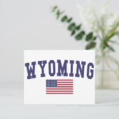 Wyoming US Flag Briefkaart (Staand voorkant)