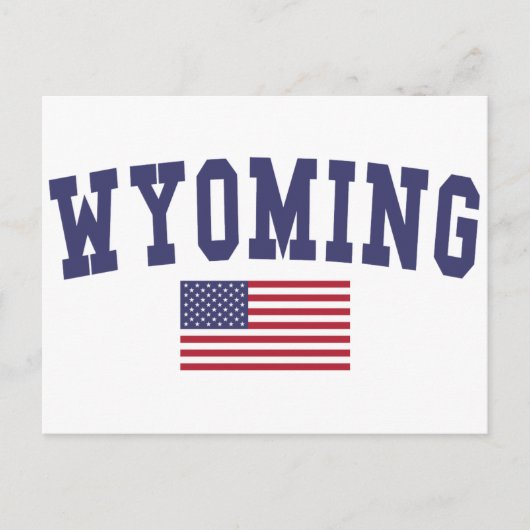 Wyoming US Flag Briefkaart (Voorkant)