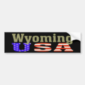 Wyoming USA! Bumpersticker (Voorkant)