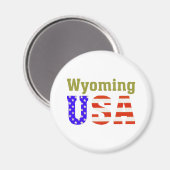 Wyoming USA! Magneet (Voorkant / Achterkant)