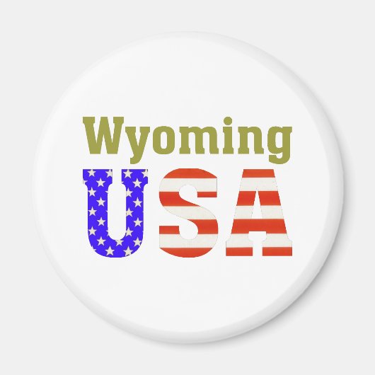 Wyoming USA! Magneet (Voorkant)