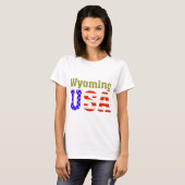Wyoming USA! T-shirt (Voorkant volledig)