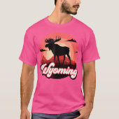 Wyoming Vakantie Verenigde Staten Cheyenne Wandelv T-shirt (Voorkant)