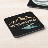 Wyoming Verenigde Staten Bier Onderzetter (Linkerzijde)