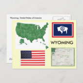 Wyoming, Verenigde Staten Briefkaart (Voorkant / Achterkant)