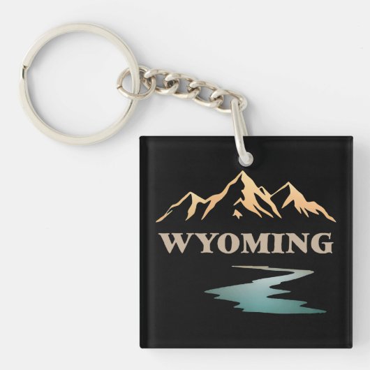 Wyoming Verenigde Staten Sleutelhanger (voorkant)
