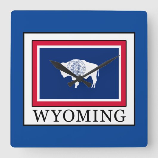 Wyoming Vierkante Klok (Voorkant)
