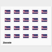Wyoming Vierkante Sticker (Vel)