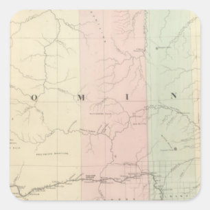 Wyoming Vierkante Sticker