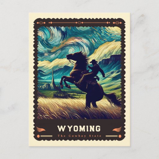 Wyoming | Vincent van Gogh geïnspireerd Briefkaart (Voorkant)