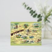 Wyoming Vintage Ansichtkaart Kaart (Staand voorkant)