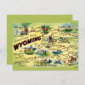 Wyoming Vintage Ansichtkaart Kaart (Voorkant / Achterkant)