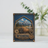 Wyoming Vintage Reizen Briefkaart (Staand voorkant)