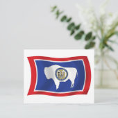 Wyoming Vlag Ansichtkaart Briefkaart (Staand voorkant)