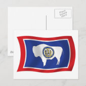 Wyoming Vlag Ansichtkaart Briefkaart (Voorkant / Achterkant)