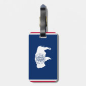Wyoming Vlag Bagagelabel (Achterkant verticaal)