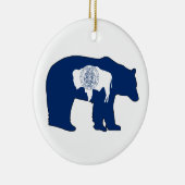 Wyoming Vlag Beer Keramisch Ornament (Rechts)