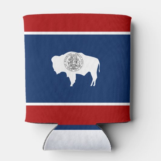 Wyoming vlag blikjeskoeler (Achterkant)