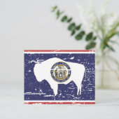  WYOMING-vlag Briefkaart (Staand voorkant)