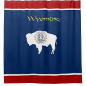 Wyoming vlag douchegordijn (Voorkant)