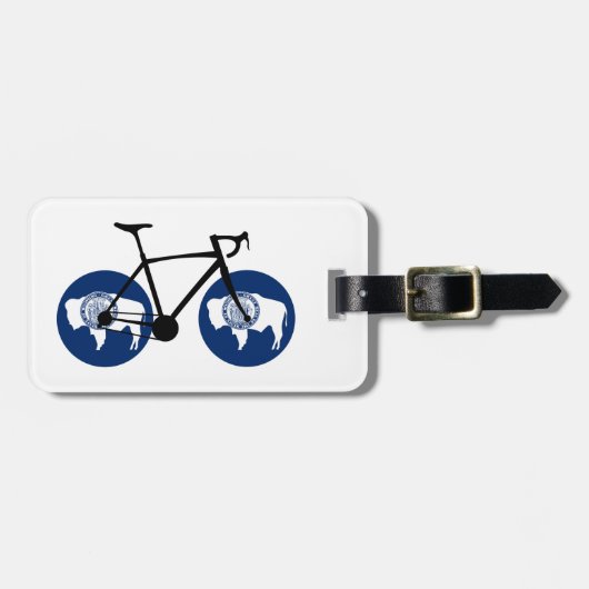 Wyoming Vlag Fietsen Bagagelabel (Voorkant horizontaal)