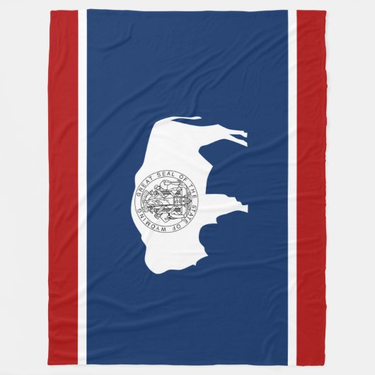 Wyoming vlag fleece deken (Voorkant)