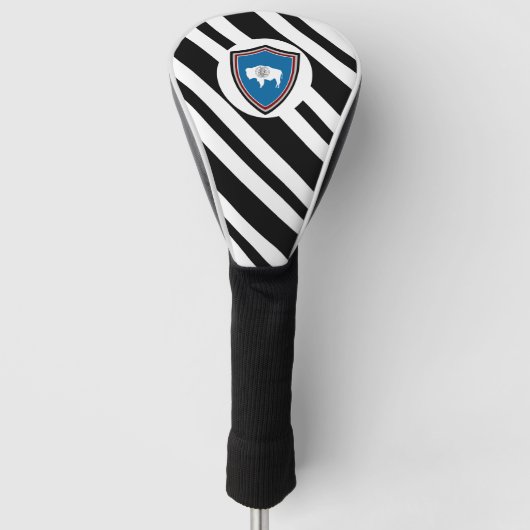 Wyoming vlag golfheadcover (Voorkant)
