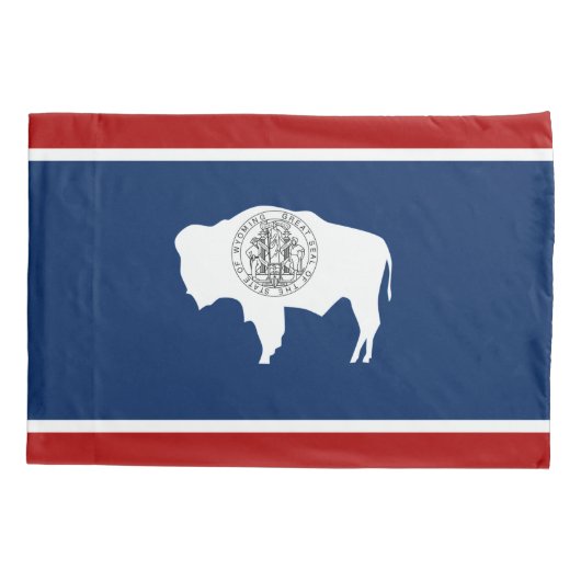 Wyoming vlag kussensloop (Achterkant)