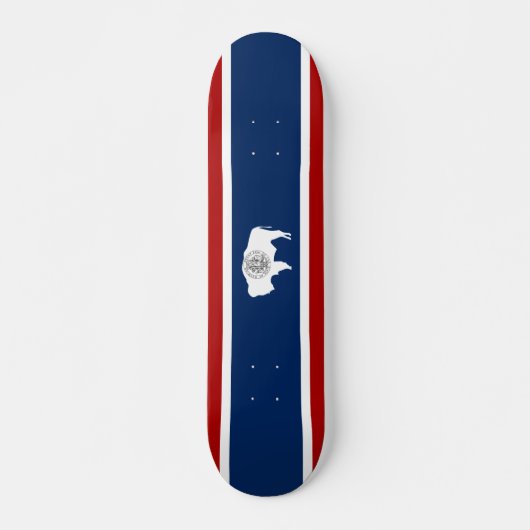Wyoming vlag persoonlijk skateboard (Voorkant)