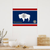 Wyoming vlag poster (Keuken)