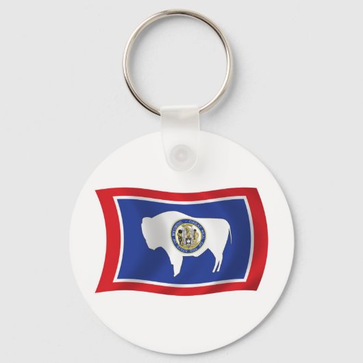Wyoming Vlag Sleutelhanger (Voorkant)