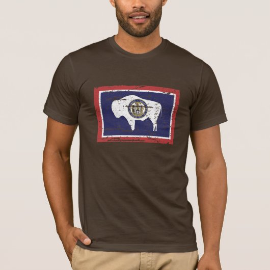 WYOMING-vlag T-shirt (Voorkant)