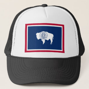 Wyoming, vlag van de Verenigde Staten Trucker Pet