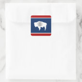 Wyoming vlag vierkante sticker (Tas)