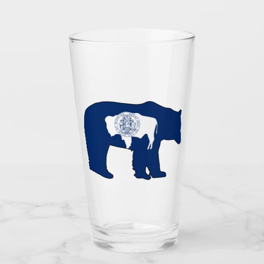 Wyoming Vlaggenbeer Glas (Voorkant)